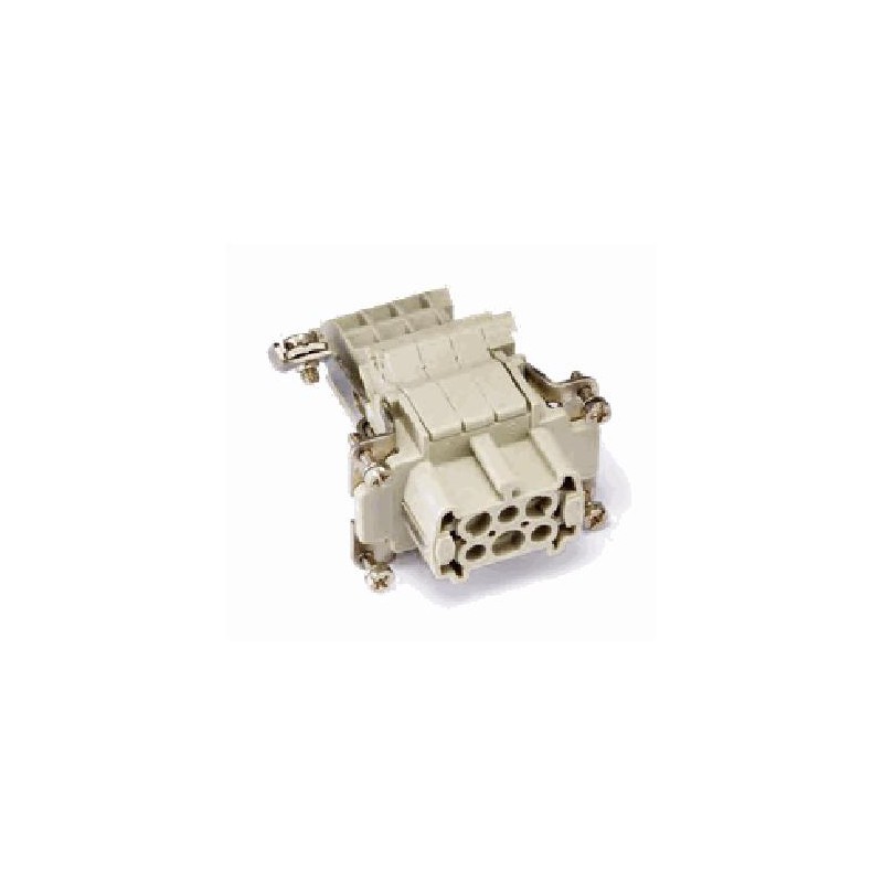 Insert HE AV, Raccordement à vis, femelle, 6 pin, 16A, Polycarbonate, 6B 